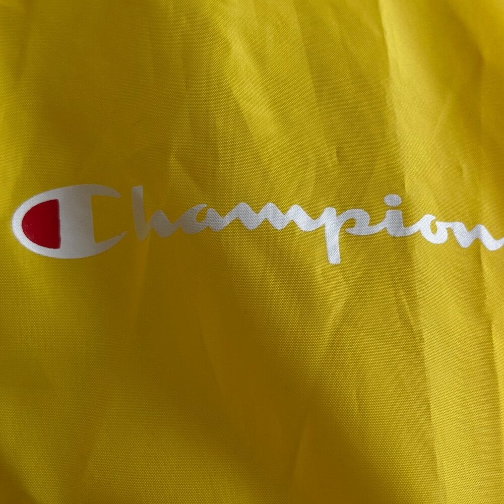 Quarter zip windbreaker with hood, yellow size 4XLT - Picture 3 of 4